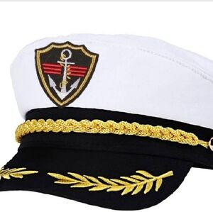 TWO Captain cotton hat/ quantity 2 pieces